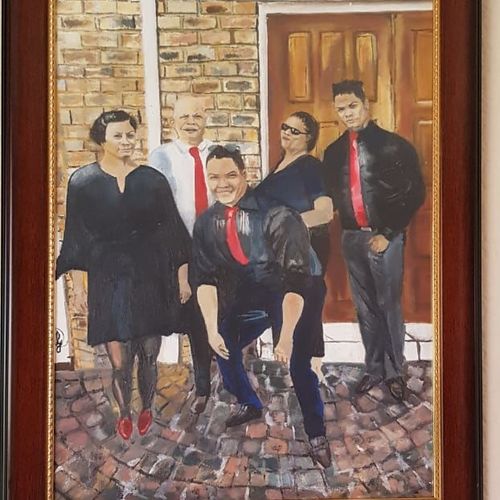 Portrait of a Customer&#039;s family