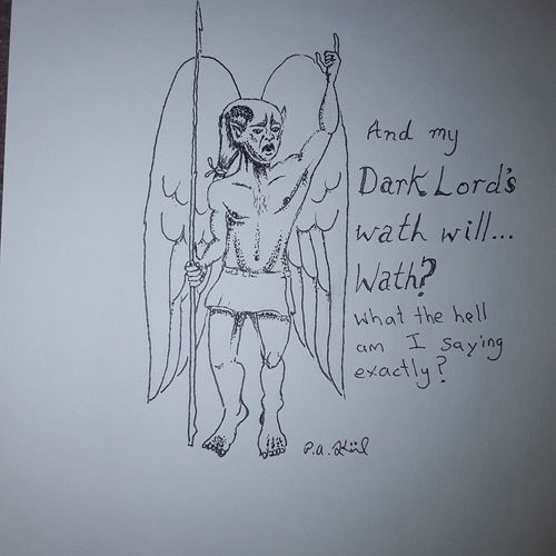 Confused dark Angel 