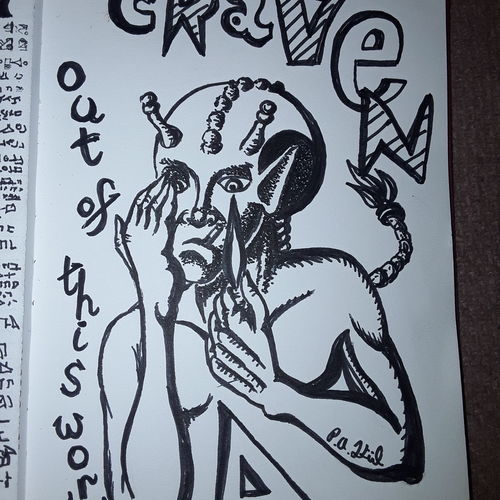 Smoking alien 