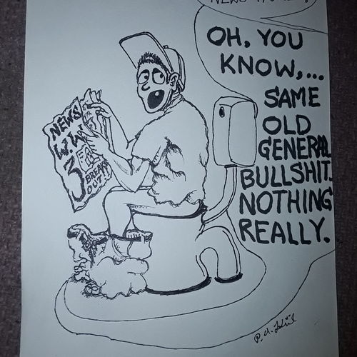 Lying on the toilet 