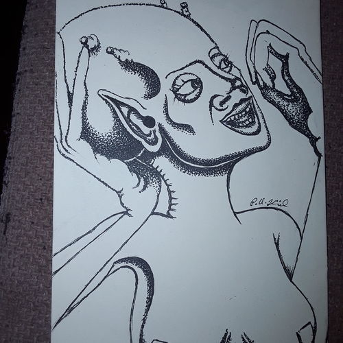 Daydreaming alien 