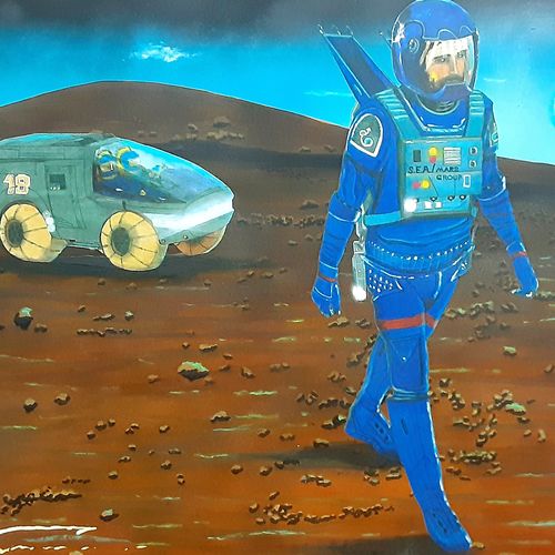 2035 : Blue Sunset on Mars (aka Foot Patrol)