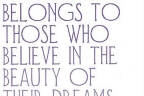 Be a dreamer 