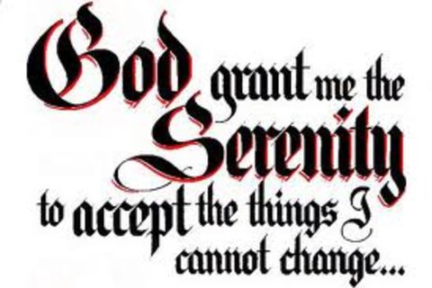 Grant me the serenity