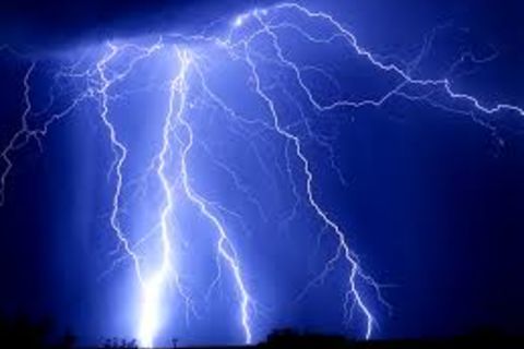 thunder and lightening