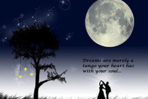 A moonlight embrace...