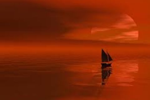 across the sea