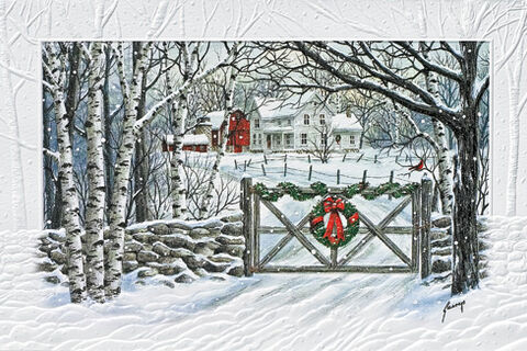 A Snow Covered Farm