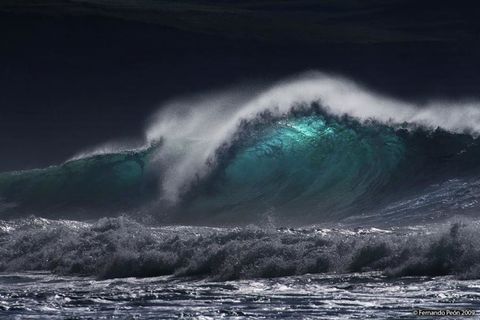 &quot;Run into the waves&quot;