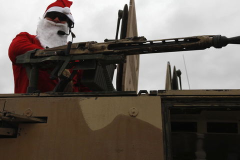 Christmas in a combat zone.