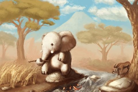 THE ELEPHANT WHO LOST HER TRUMPET!