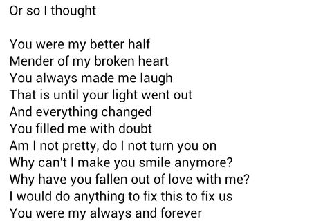 Or so I thought