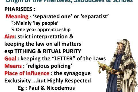 Unlike The Scribe And Pharrisee
