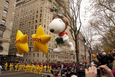 The Thanksgiving Day parade 
