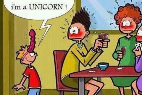 LOOK MUMMY, I,M A UNICORN !?X
