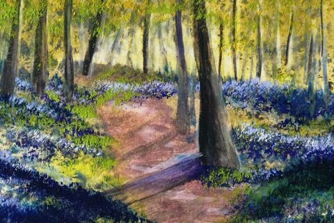 A Walk In The Woods ( painting by Eliane Ellie )
