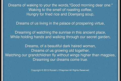 She Sends Me Dreams To Dream
