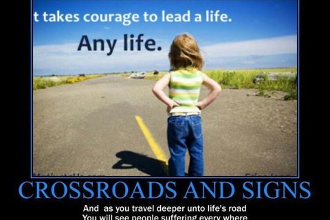 Crossroads and signs