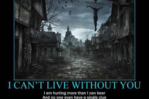 I can’t live without you