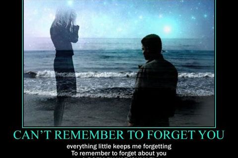 Can’t remember to forget you