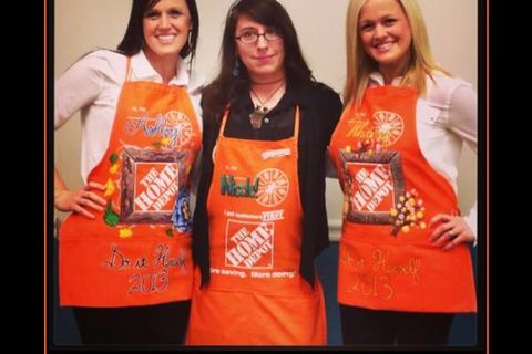 The orange apron