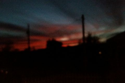 Cold morning skies