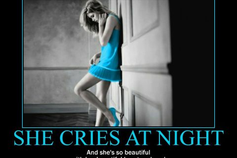 Cries at night