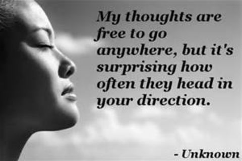 The thought of you