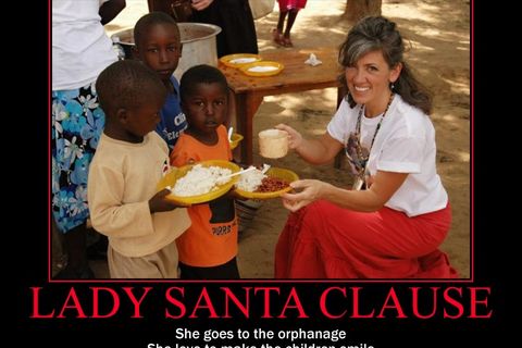 Lady Santa clause