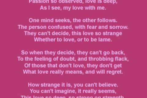 POEM 38 THE LOVE OF MY LIFE
