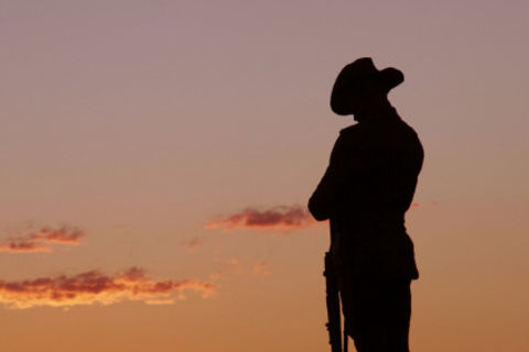 A lonely soldier