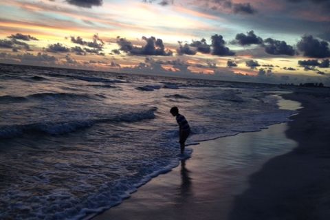 Tiptoeing Through The Surf