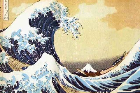 Hokusai&#039;s Great Wave (after the Tokyo tsunami in 2011)