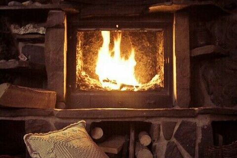 WINTER BY THE FIREPLACE 