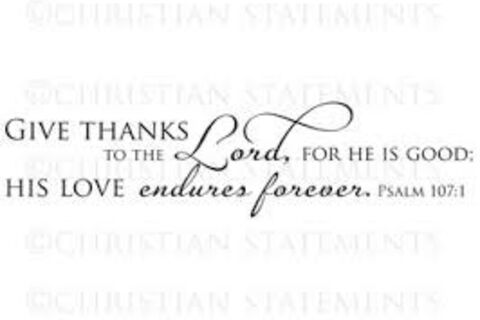 Give thanks to the Lord