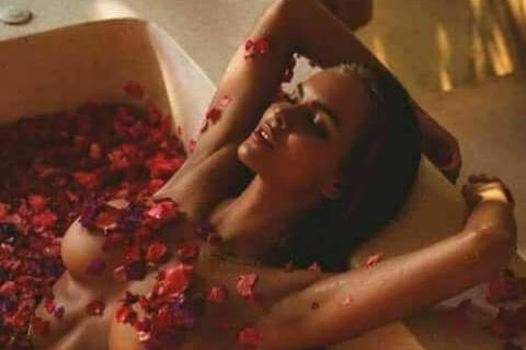 Here again like petals on You