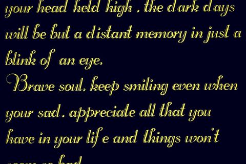 Gratitude of the brave soul 