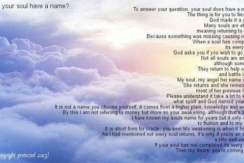 Does a soul have a name?