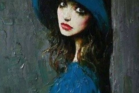 Woman in Blue