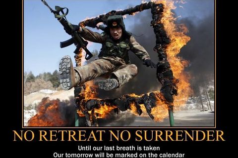 No retreat no surrender