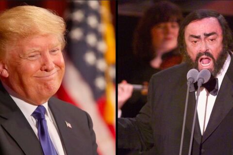 WHAT? TRUMP FRIENDS WITH PAVAROTTI
