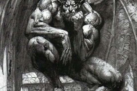 Upon his throne