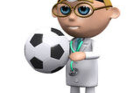 FOOTBALLERS AND HOSPITAL STAFF