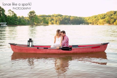 Lovebirds by the lake