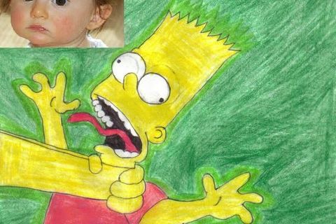 Bart Simpson and the Little Girl