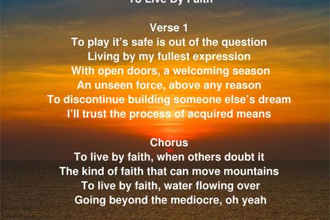 To Live By Faith 