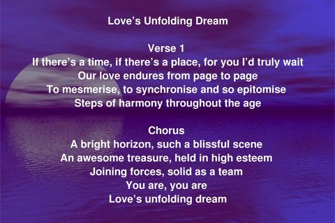 Love’s Unfolding Dream 