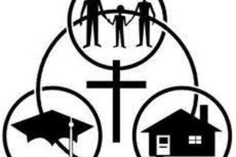 Chapel, School, Home