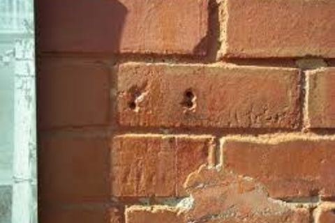 Church Wall Bullet Holes