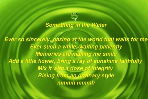 Something in the Water 